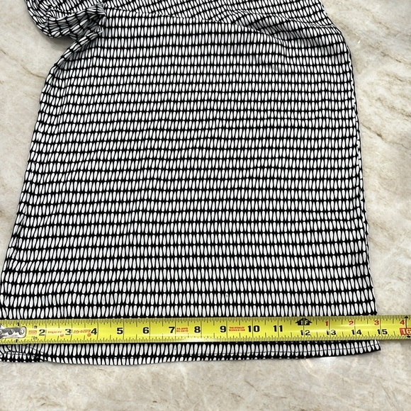 NEW Xhilaration Black White Geometric Palazzo‎ Pants High Rise Pockets Medium - Picture 5 of 9